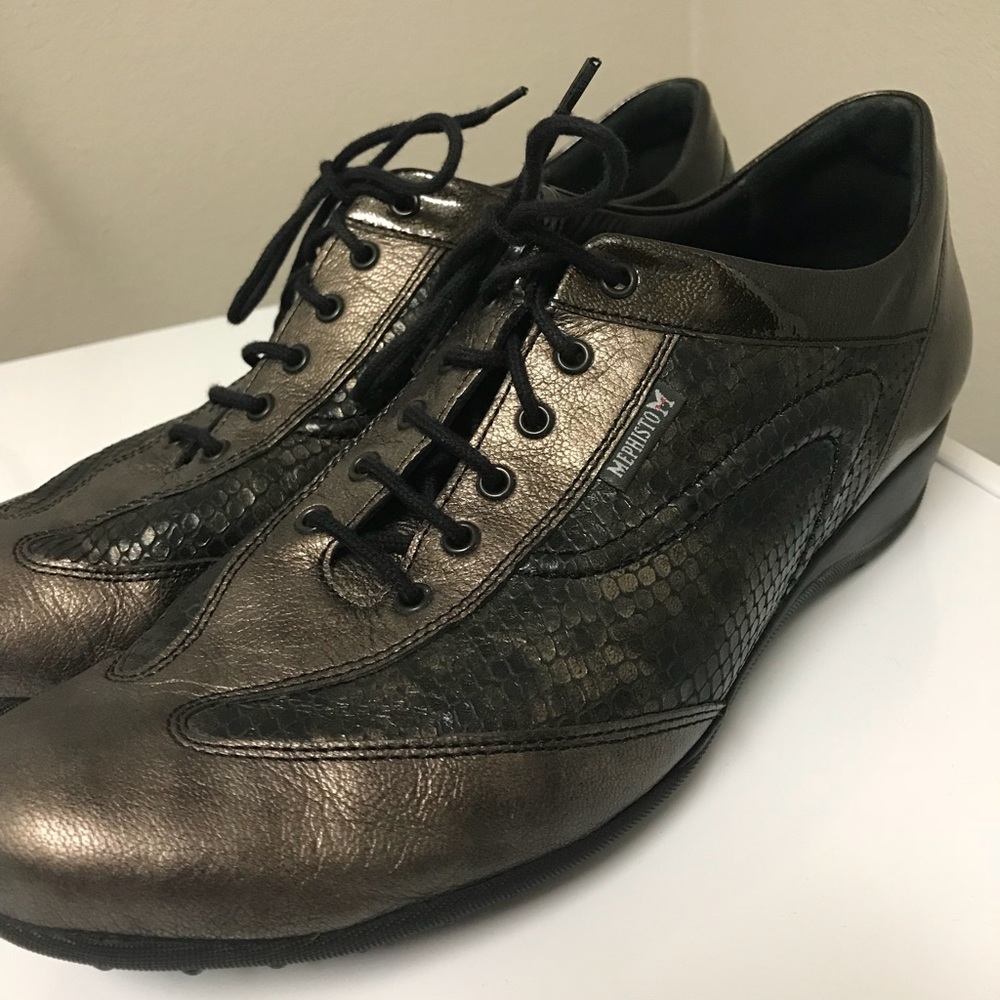 Mephisto Brown Genuine Leather Lace-Up